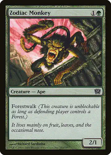 Zodiac Monkey - 9ed Spoiler