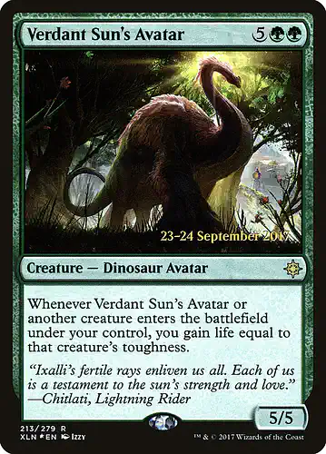 Verdant Sun's Avatar - xln Spoiler