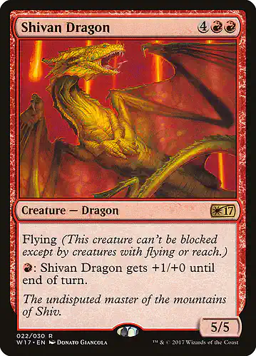 Shivan Dragon - w17 Spoiler