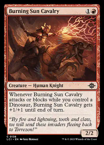 Burning Sun Cavalry - lci Spoiler