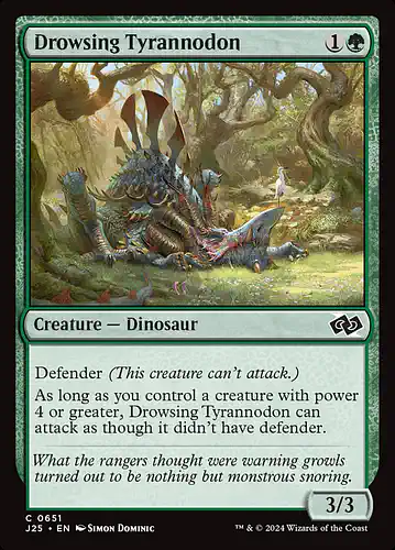 Drowsing Tyrannodon - j25 Spoiler