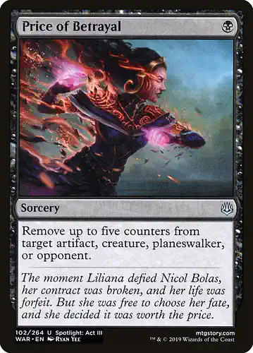 Price of Betrayal - war Spoiler