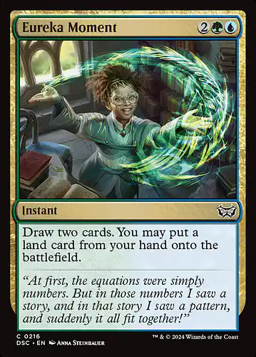 Eureka Moment - dsc Spoiler