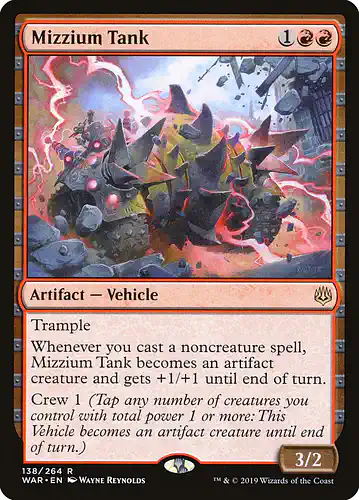 Mizzium Tank - war Spoiler