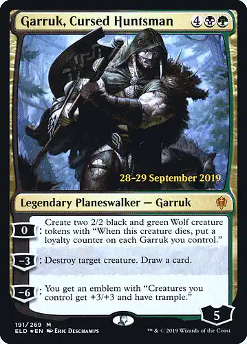 Garruk, Cursed Huntsman - eld Spoiler