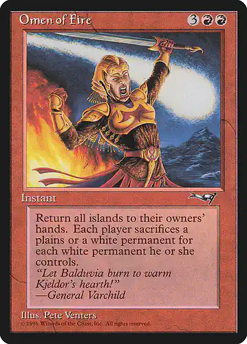 Omen of Fire - all Spoiler
