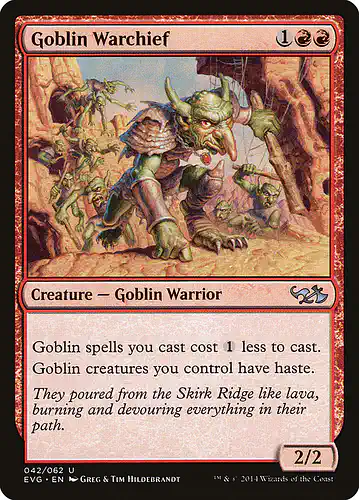 Goblin Warchief - evg Spoiler