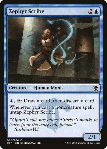 Zephyr Scribe - dtk Spoiler