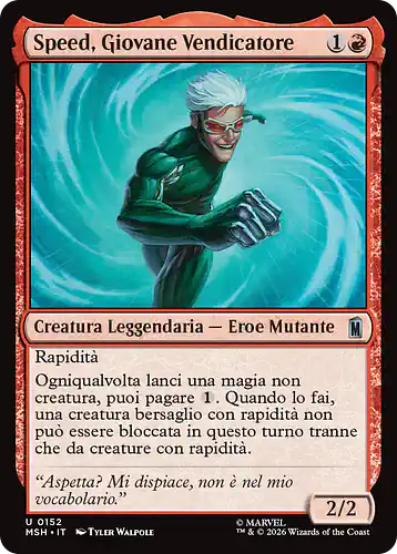 Speed, Young Avenger - msh Spoiler
