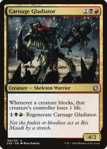 Carnage Gladiator - cn2 Spoiler