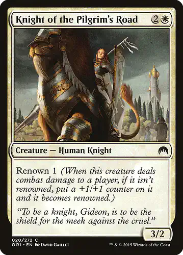 Knight of the Pilgrim's Road - ori Spoiler