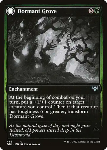 Dormant Grove - dbl Spoiler