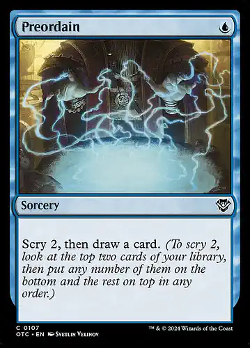 Preordain - otc Spoiler