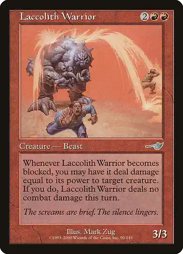 Laccolith Warrior - nem Spoiler