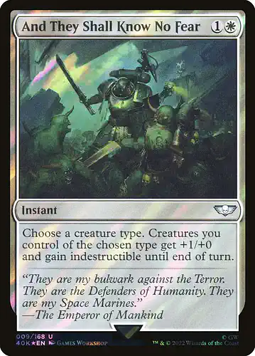 And They Shall Know No Fear - 40k Spoiler