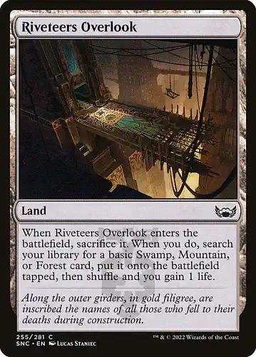 Riveteers Overlook - snc Spoiler
