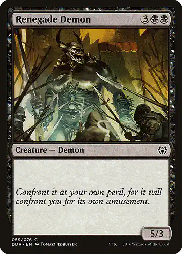 Renegade Demon - ddr Spoiler