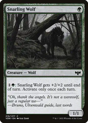Snarling Wolf - vow Spoiler