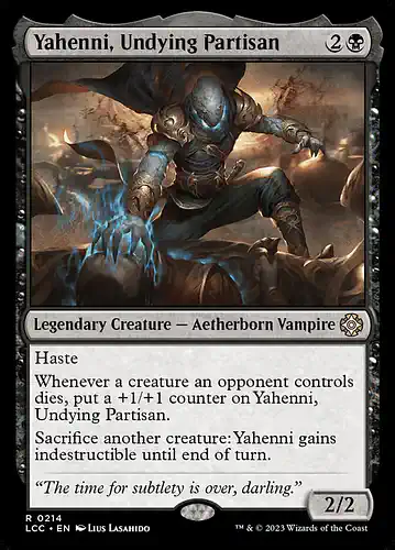 Yahenni, Undying Partisan - lcc Spoiler