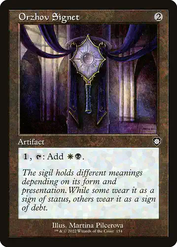 Orzhov Signet - brc Spoiler