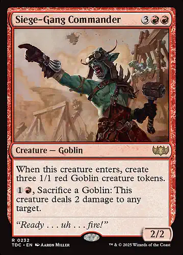 Siege-Gang Commander - tdc Spoiler