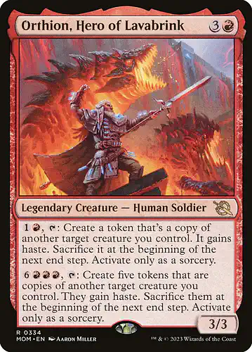 Orthion, Hero of Lavabrink - mom Spoiler