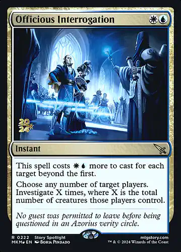 Officious Interrogation - mkm Spoiler