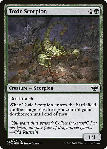 Toxic Scorpion - vow Spoiler