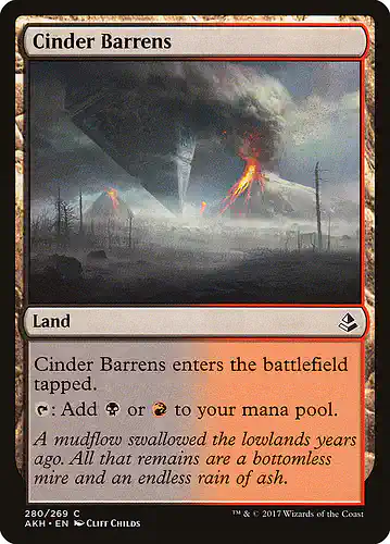 Cinder Barrens - akh Spoiler