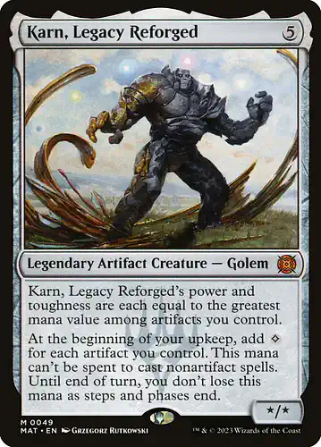 Karn, Legacy Reforged - mat Spoiler