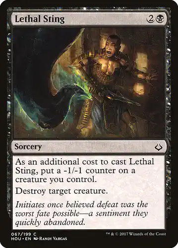 Lethal Sting - hou Spoiler