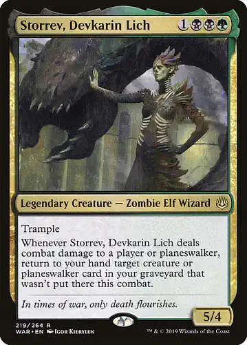 Storrev, Devkarin Lich - war Spoiler