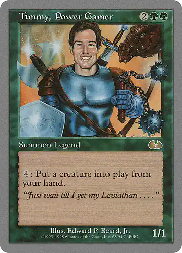 Timmy, Power Gamer - ugl Spoiler