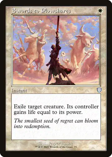 Swords to Plowshares - brc Spoiler