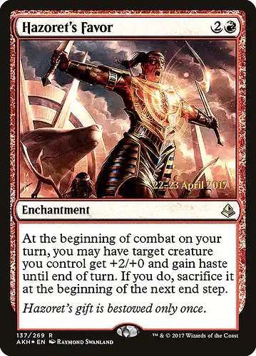 Hazoret's Favor - akh Spoiler