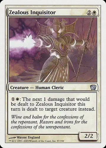 Zealous Inquisitor - 9ed Spoiler