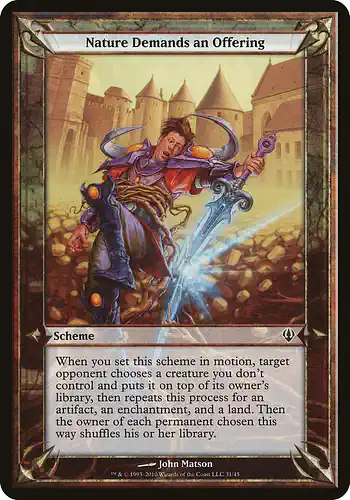 Nature Demands an Offering - arc Spoiler