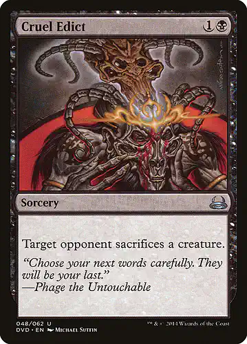 Cruel Edict - dvd Spoiler