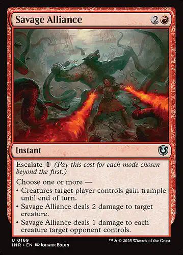 Savage Alliance - inr Spoiler
