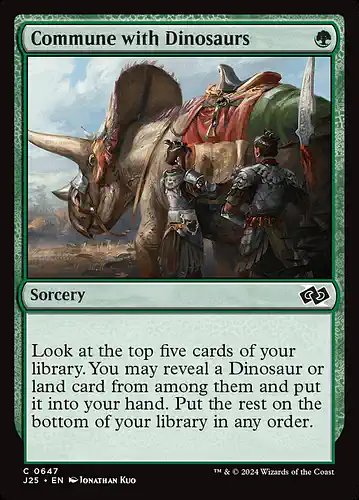 Commune with Dinosaurs - j25 Spoiler
