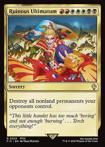 Ruinous Ultimatum - fic Spoiler