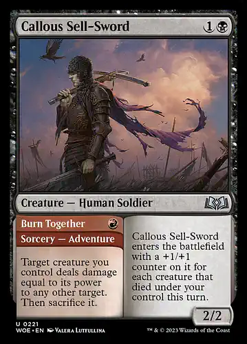 Callous Sell-Sword - woe Spoiler