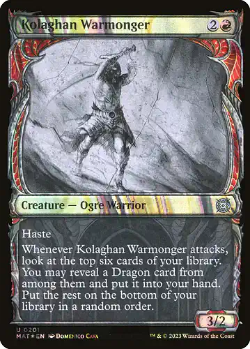 Kolaghan Warmonger - mat Spoiler
