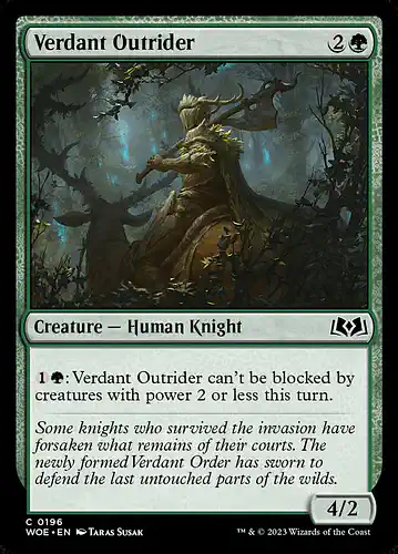Verdant Outrider - woe Spoiler