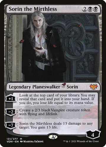 Sorin the Mirthless - vow Spoiler