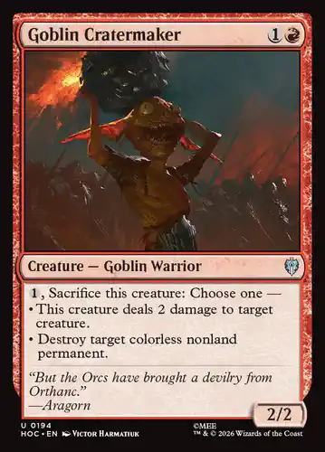 Goblin Cratermaker - hoc Spoiler