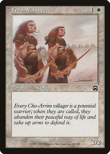 Fresh Volunteers - mmq Spoiler