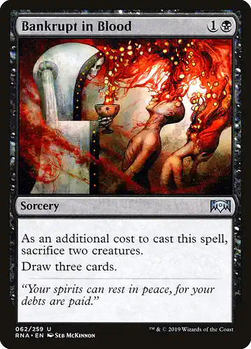 Bankrupt in Blood - rna Spoiler