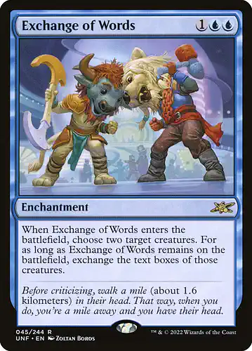 Exchange of Words - unf Spoiler