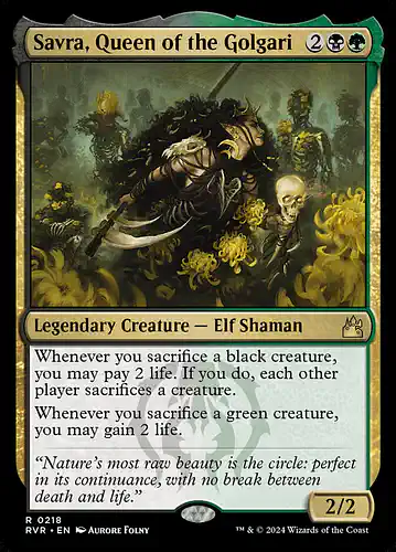 Savra, Queen of the Golgari - rvr Spoiler